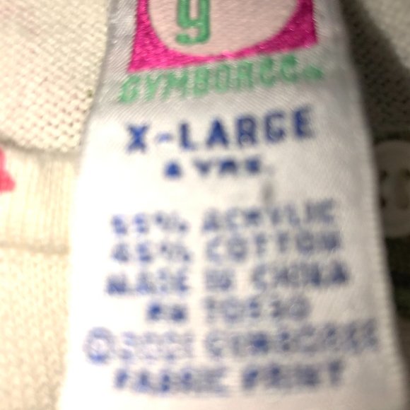 Gymboree floral knit cardigan sweater girl's sz X-Large 6 EUC LN vintage 2001 - Picture 2 of 5